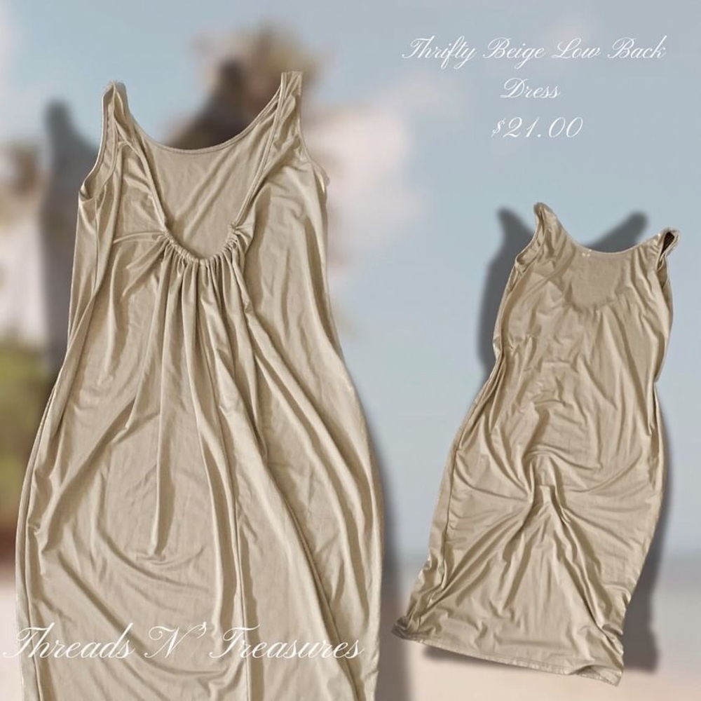 Thrifty Beige Dress